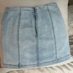 Denim mini skirt